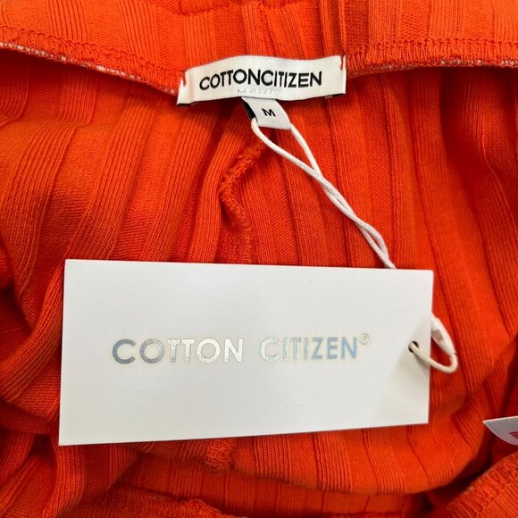Cotton Citizen Orange Capri Mini Skirt Ribbed Knit Size Medium NEW $155 - Picture 4 of 4